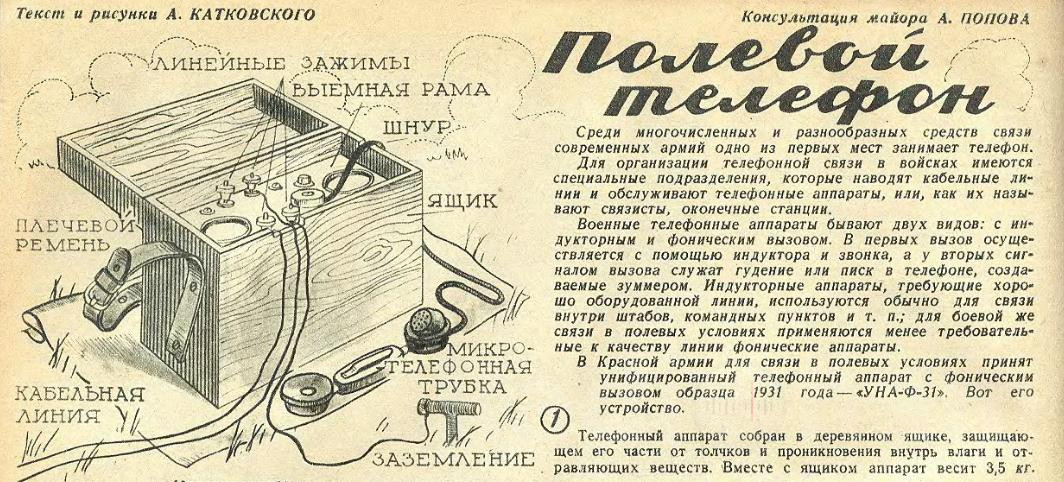 Телефон полевой